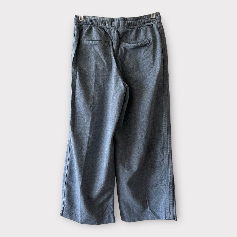 Athleta Light Blue Farallon Heathered Wide Crop Pants Women's Size 0 - Picture 7 of 10